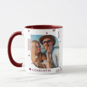 Monogram Name Foto Trendy Simple Modern Tasse (Links)