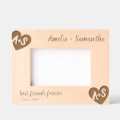 Monogram Name Friends Custom Wood Frames Geätzte Rahmen (Vorderseite)