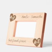 Monogram Name Friends Custom Wood Frames Geätzte Rahmen (Links)