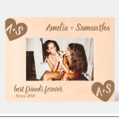 Monogram Name Friends Custom Wood Frames Geätzte Rahmen