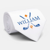 Monogram Name Golf Clubs Ace | Wählen Sie Ihre Far Krawatte (Gerollt)