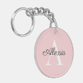 Monogram Name Initial Bridesmaid Akryllischer Schl Schlüsselanhänger (Vorderseite links)