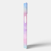 Monogram Name Initial Rainbow Watercolor Pastel Case-Mate iPhone Hülle (Rückseite / Rechts)