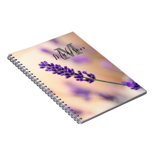 Monogram Name Journal-Notebook mit benutzerdefinie Notizblock (Rechte Seite)