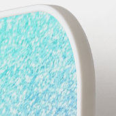 Monogram-Name lila & Blue Glitzer individuell anpa Pickleball Schläger (Linke Seite)