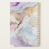 Monogram Name Lila Blue Gold Wright Wash Planer (Rückseite)