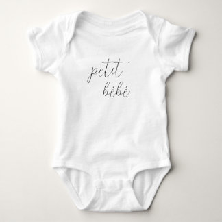 Monogram Name Little Baby Petit Bébé Text Strampler