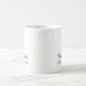 Monogram Name Modern Minimalist Stylish Design Kaffeetasse (Mittel)