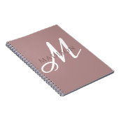 Monogram Name Notebook Notizblock (Rechte Seite)