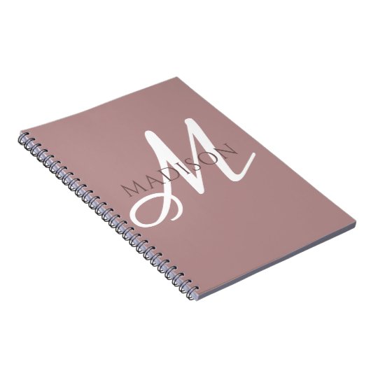 Monogram Name Notebook Notizblock (Rechte Seite)