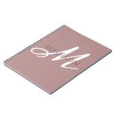 Monogram Name Notebook Notizblock (Linke Seite)