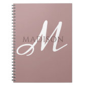 Monogram Name Notebook Notizblock (Vorderseite)