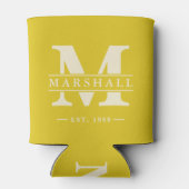 Monogram & Name Overlay  Dark Lemon Dosenkühler (Rückseite)