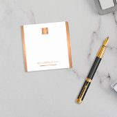 Monogram Name personalisiert gold Post-it Klebezettel