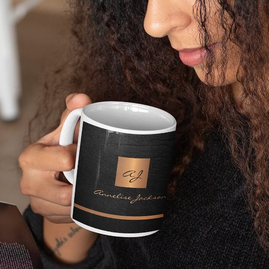 Monogram-Name personalisiert Kaffeetasse