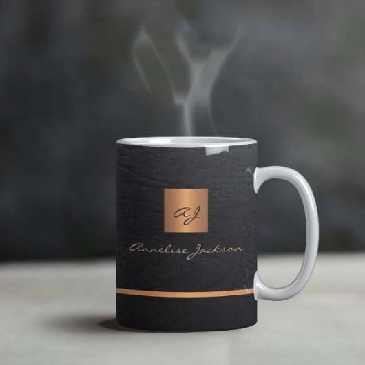 Monogram-Name personalisiert Kaffeetasse