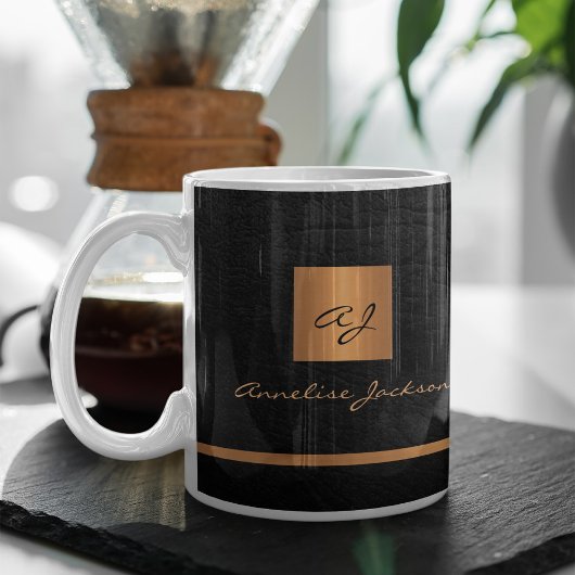 Monogram-Name personalisiert Kaffeetasse