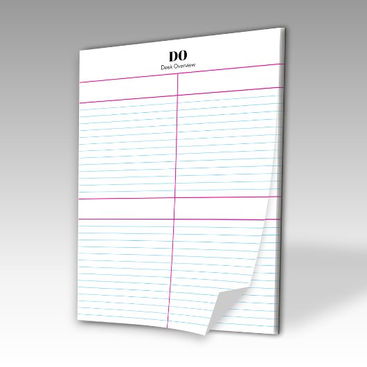 Monogram Name Quadrant Linke Notepad Notizblock