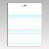 Monogram Name Quadrant Linke Notepad Notizblock