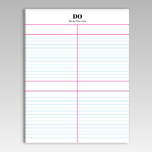 Monogram Name Quadrant Linke Notepad Notizblock