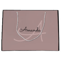 Monogram Name Rose Bridal Favor Beauty Brand Larg