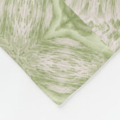 Monogram Name Sage Green Pattern | Fleecedecke (Ecke)