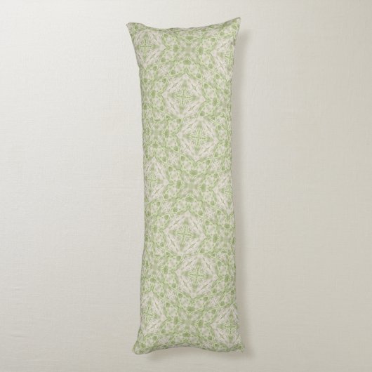 Monogram Name Sage Green Pattern | Seitenschläferkissen (Rückseite (Vertikal))