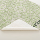 Monogram Name Sage Green Pattern | Sherpadecke (3/4)