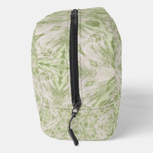 Monogram Name Sage Green Pattern | Waschbeutel (Rechts)