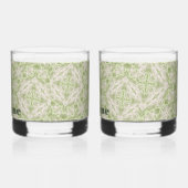 Monogram Name Sage Green Pattern | Whiskyglas (Links)