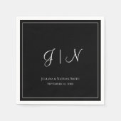 Monogram Name Serviette (Vorderseite)