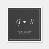 Monogram Name Serviette (Vorderseite)