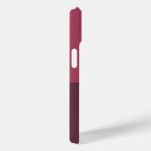 Monogram Name Stilish Burgundy Case-Mate iPhone Hülle (Rückseite / Rechts)
