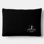 Monogram Name Toiletry Travel Cosmetics Zubehörtasche (Vorderseite)