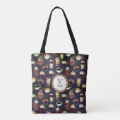 Monogram Name Venti Kaffee Lover Brown Tasche (Rückseite)
