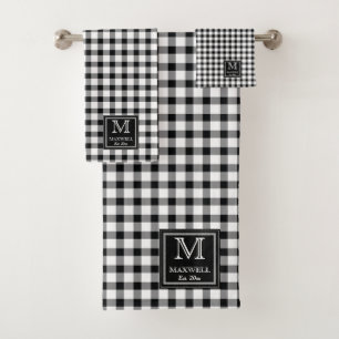 Monogram Name Yr Badhandtuch Set