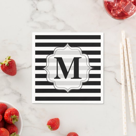 Monogram Napkins Serviette (Beispiel)