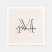 Monogram Napkins Serviette (Vorderseite)