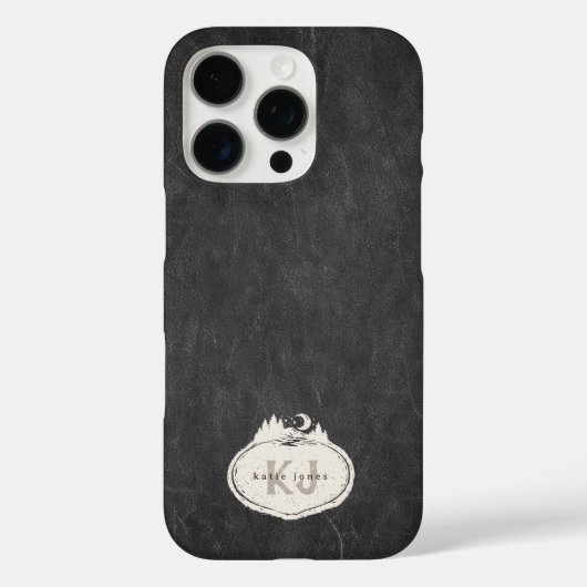 Monogram Nature Stamp | Custom Name Case-Mate iPhone Hülle (Rückseite)