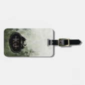 Monogram Nature Stamp | Custom Name Gepäckanhänger (Vorderseite horizontal)