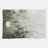 Monogram Nature Stamp | Custom Name Geschirrtuch (Horizontal)