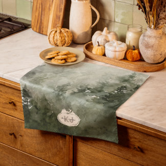 Monogram Nature Stamp | Custom Name Geschirrtuch