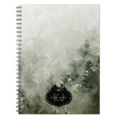 Monogram Nature Stamp | Custom Name Notizblock (Vorderseite)