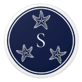Monogram Nausea Blue Starfish Beach C Keramikknauf (Vorderseite)