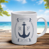Monogram Nautic Anchor Kaffeetasse