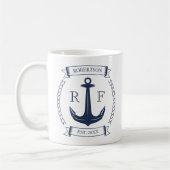 Monogram Nautic Anchor Kaffeetasse (Links)