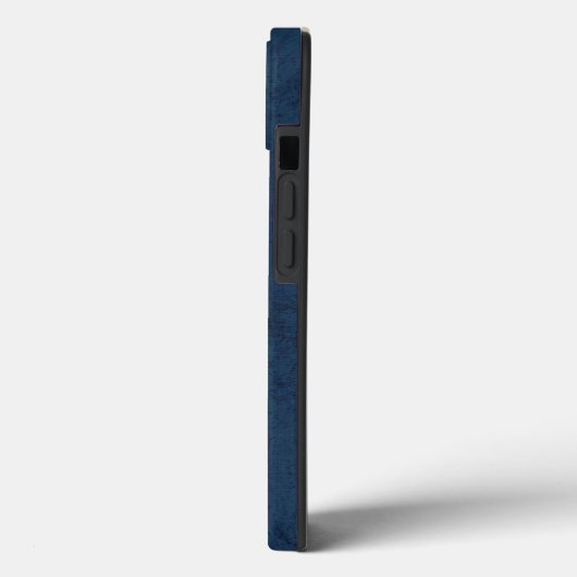 Monogram Navy Blue Case-Mate iPhone Hülle (Rückseite / Links)