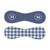 Monogram Navy Blue Gingham Baseball (Paneele)