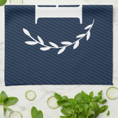 Monogram Navy Blue Kitetücher Geschirrtuch (Gefaltet)