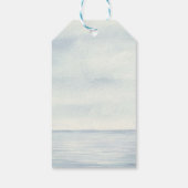 Monogram Navy Blue Nautical Anchor Vielen Dank Ges Geschenkanhänger (Rückseite)